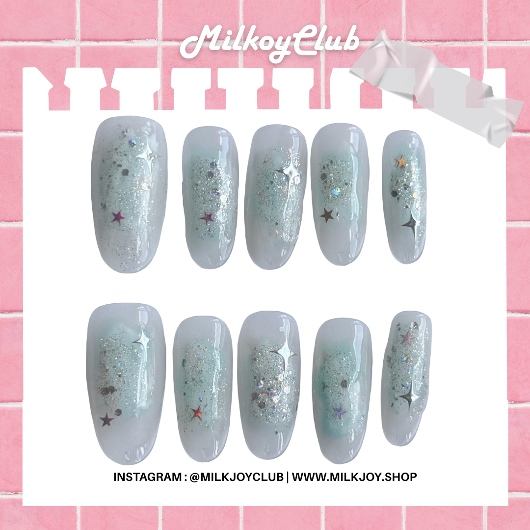 shimmery blue
