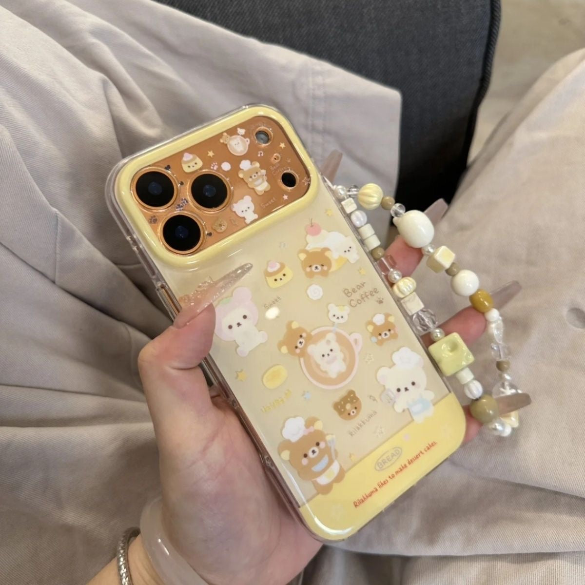 yellow rilakkuma case
