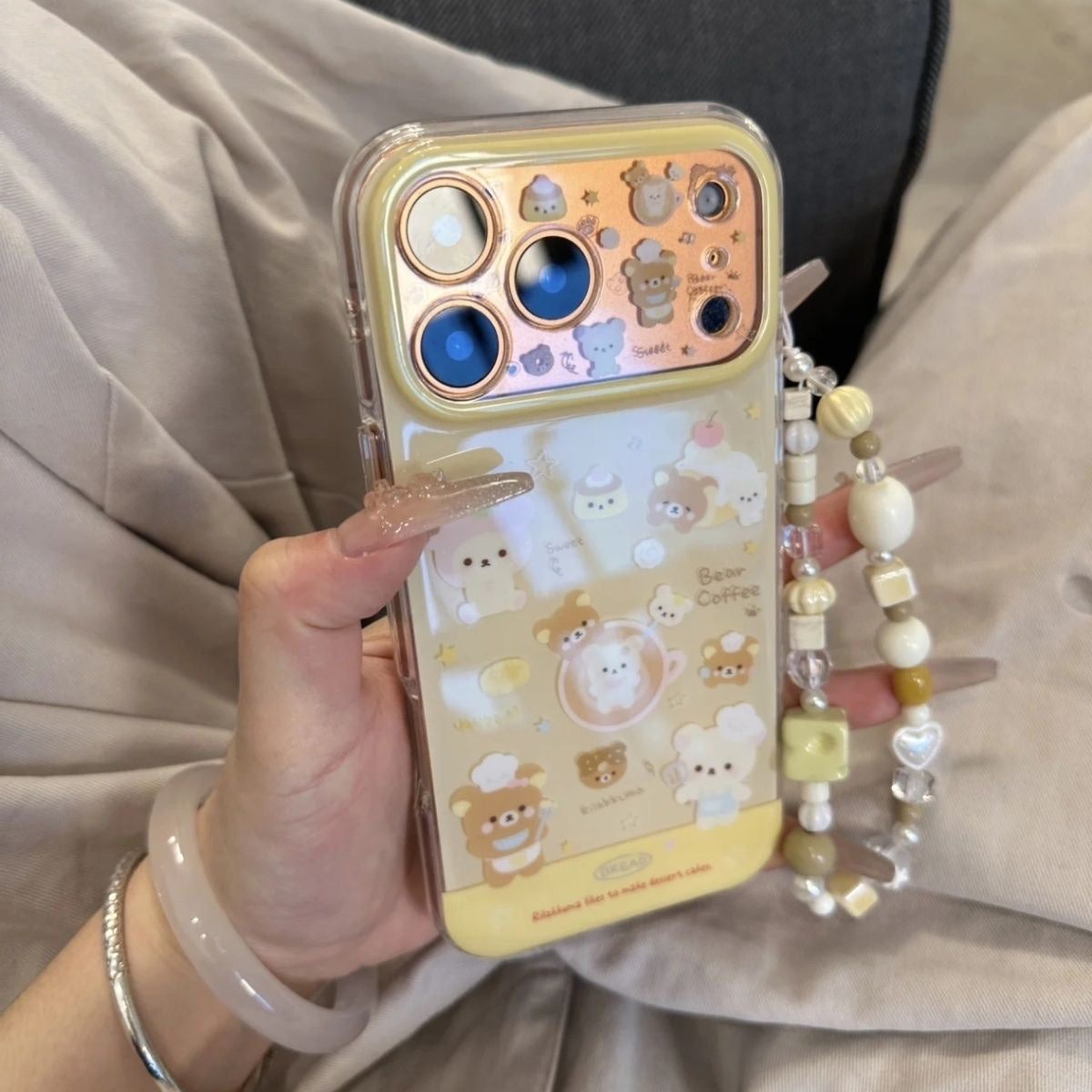 yellow rilakkuma case
